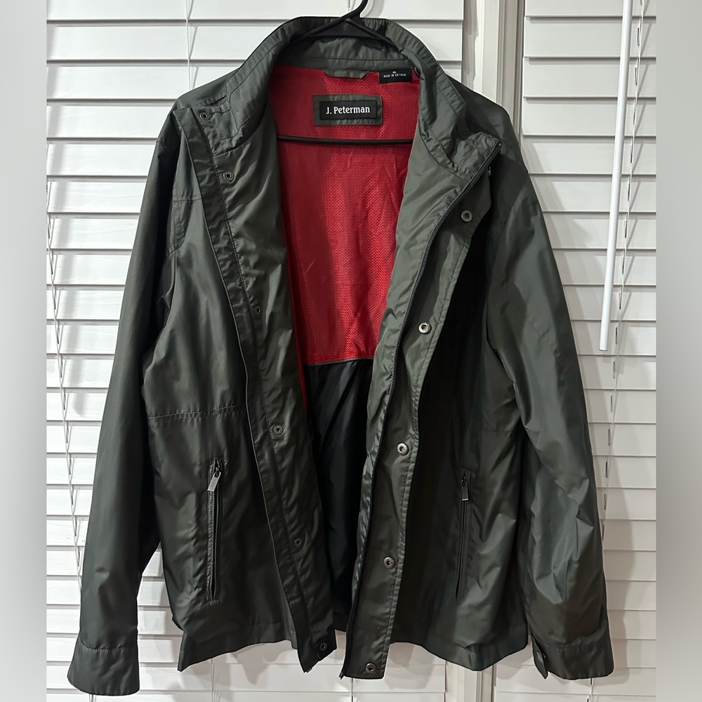 Military Style Olive Light Weight Jacket! Great For Business & Casual Attire! - Picture 3 of 5